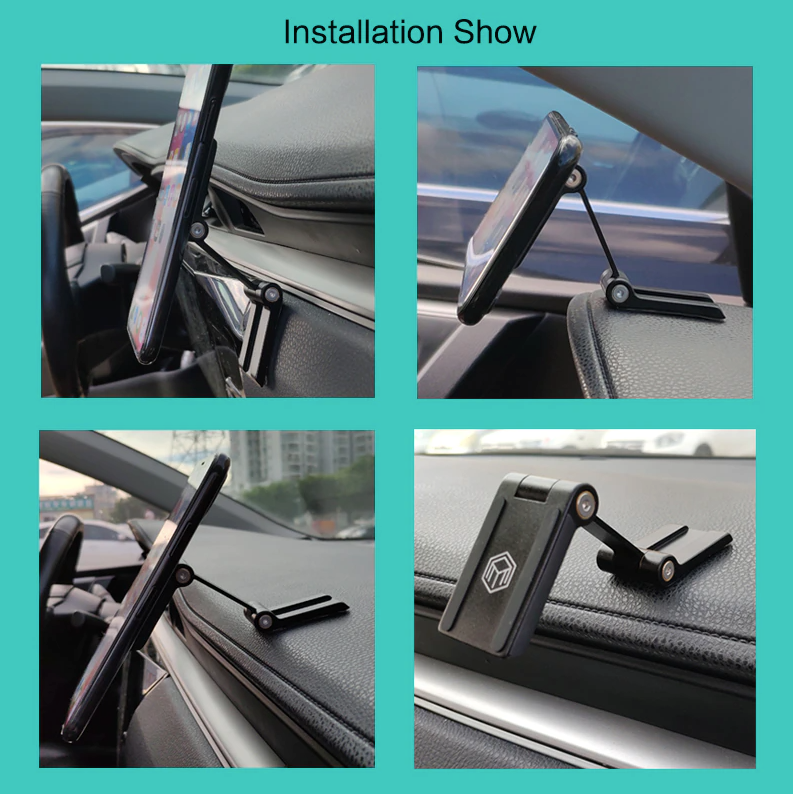 Support de téléphone pliable magnétique pour voiture