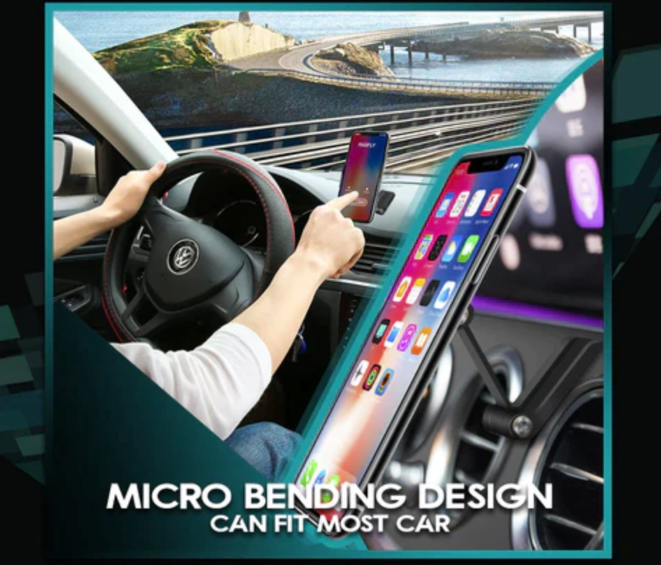 Support de téléphone pliable magnétique pour voiture