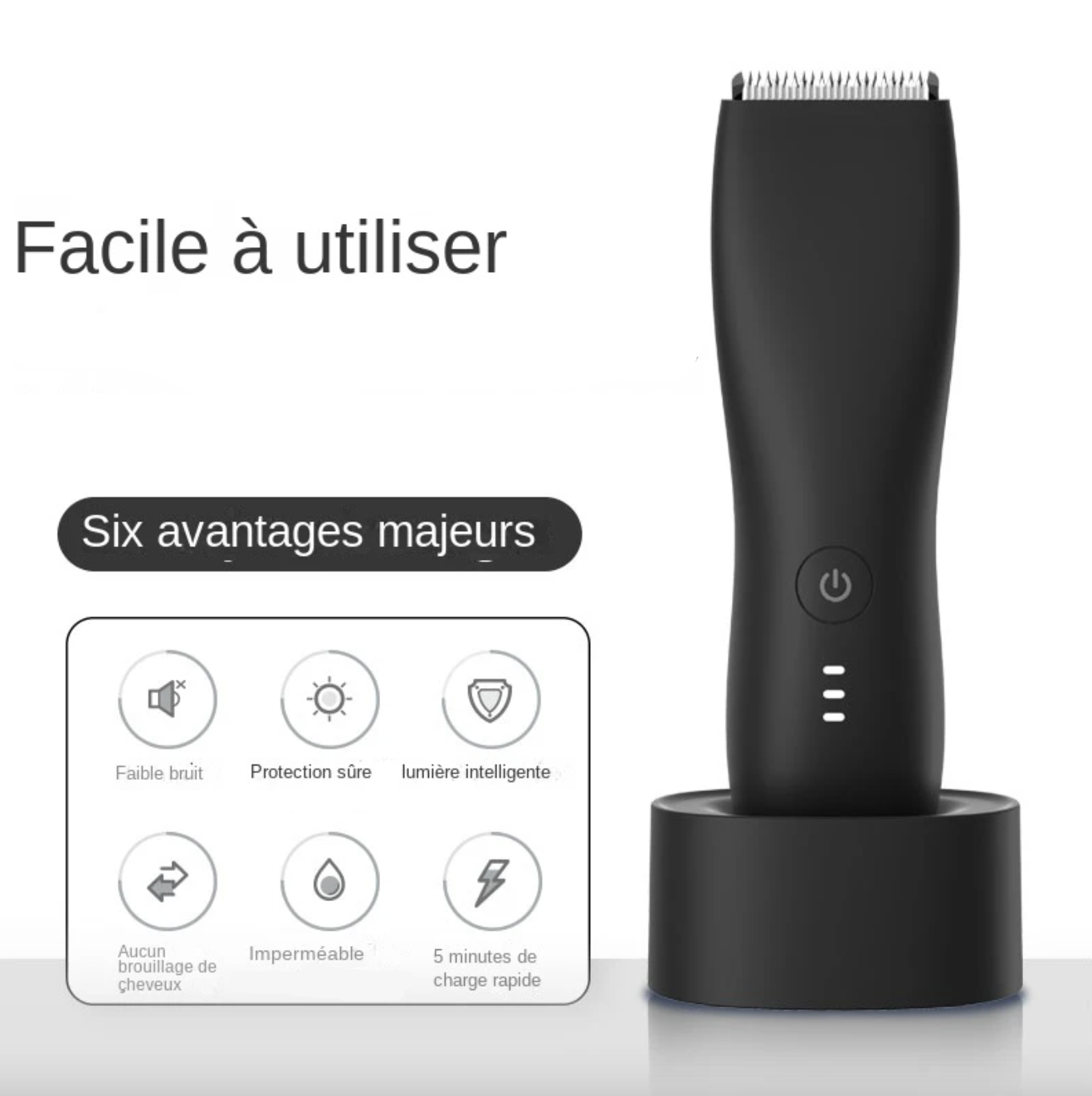 Tondeuse douce et délicate - Parties intimes