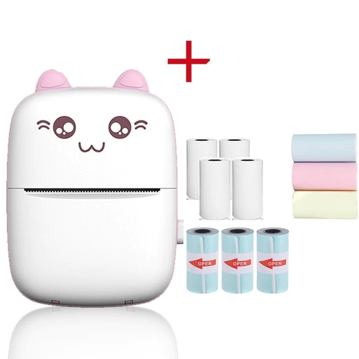 Mini Imprimante thermique sans fil + 10 Rouleaux OFFERTS