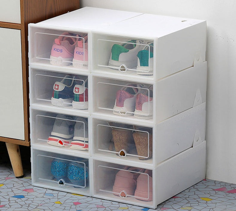 Lot de 6 boîtes à chaussures pratiques