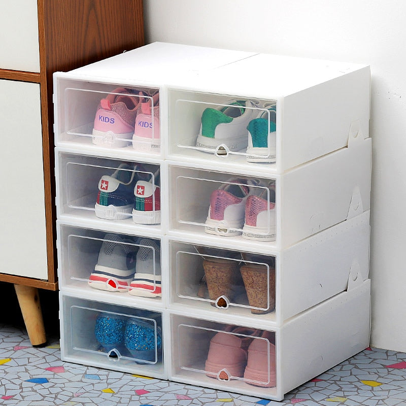 Lot de 6 boîtes à chaussures pratiques