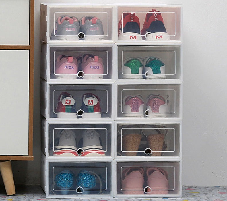 Lot de 6 boîtes à chaussures pratiques