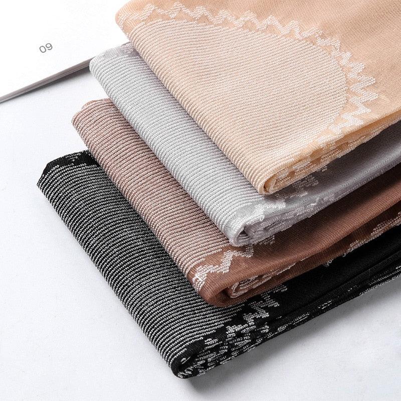 4x Bas transparents et antidérapants