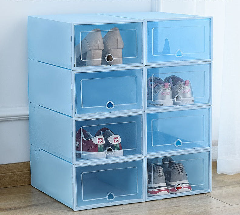 Lot de 6 boîtes à chaussures pratiques