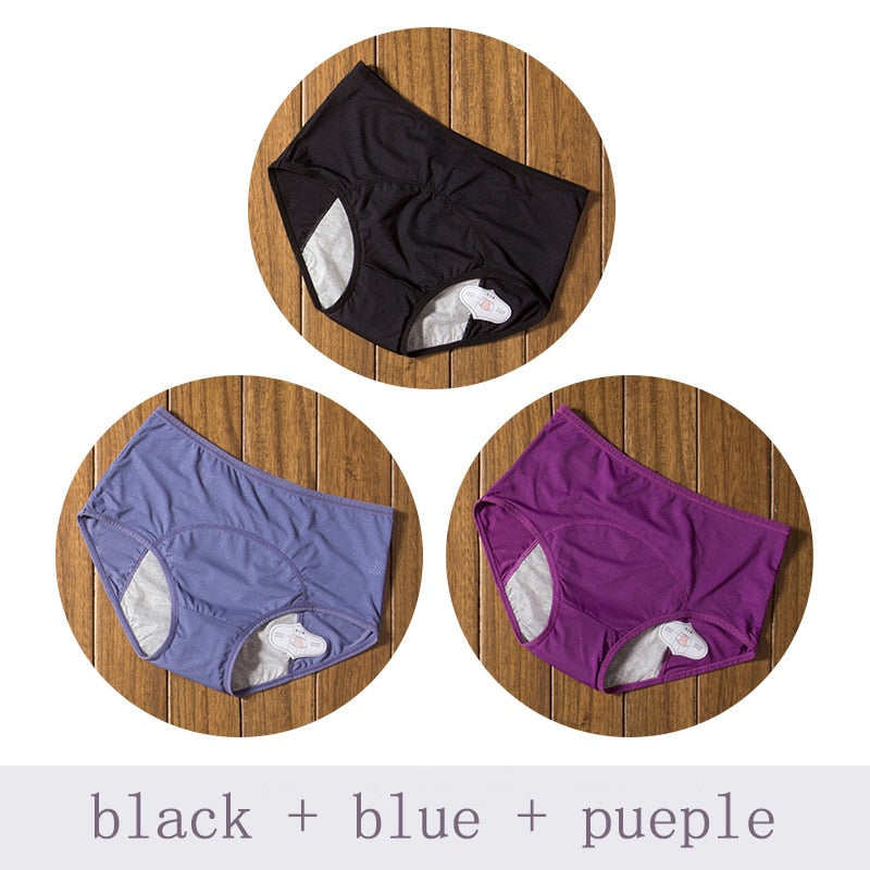 Lot de 3 Culottes confortables anti-fuite