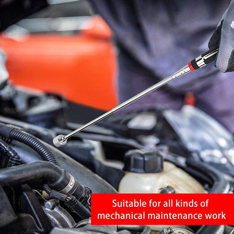 Lot de 2 Perches télescopiques et magnétiques à LED