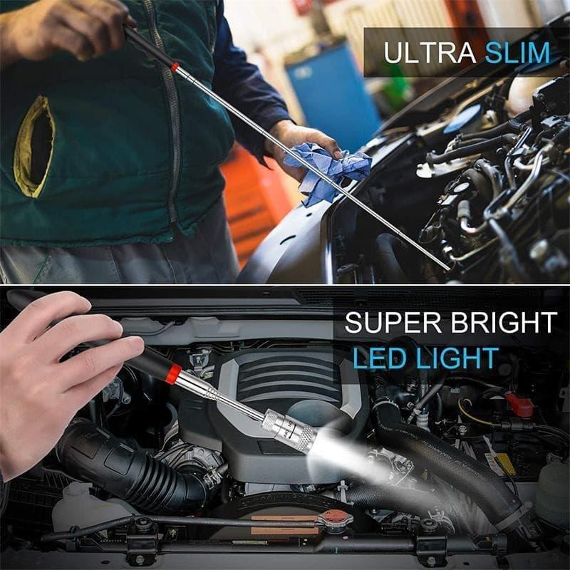 Lot de 2 Perches télescopiques et magnétiques à LED