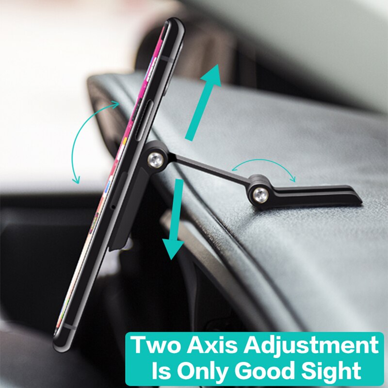 Support de téléphone pliable magnétique pour voiture