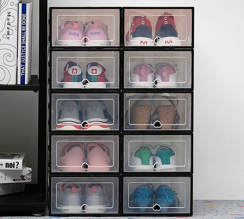 Lot de 6 boîtes à chaussures pratiques