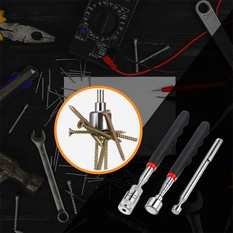 Lot de 2 Perches télescopiques et magnétiques à LED