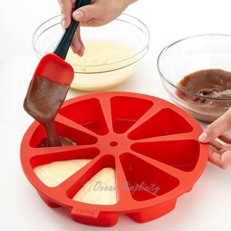 Moule à gâteau en silicone - 8 parts