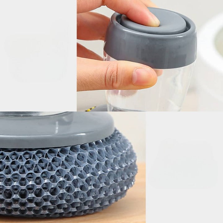 Éponge distributeur de savon 2 en 1