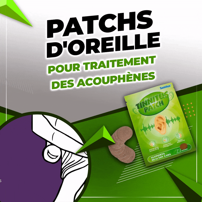 Patchs d'oreille pour traitement des acouphènes
