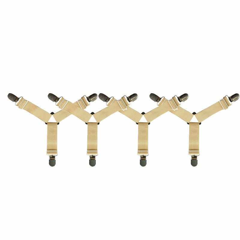 Lot de 4 Attaches Anti Glisse Drap de Dessous