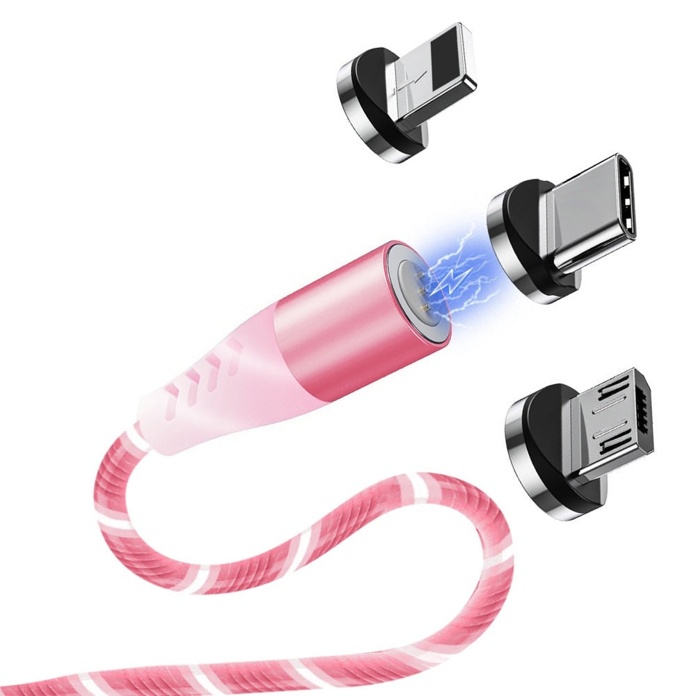 Câble USB magnétique lumineux