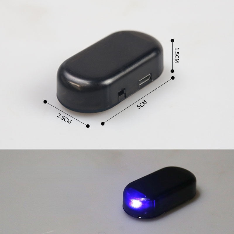 2 x Fausse alarme de voiture à énergie solaire