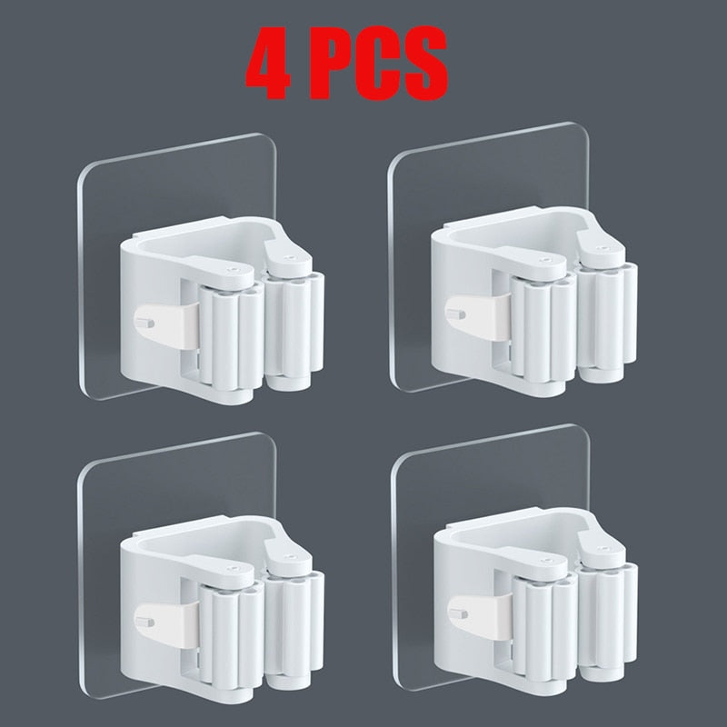 4 x Crochet mural auto-adhésif multi-usage