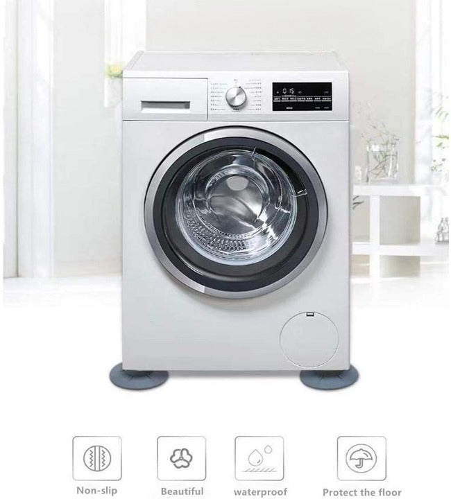 4x Coussins anti-vibrations pour machine à laver