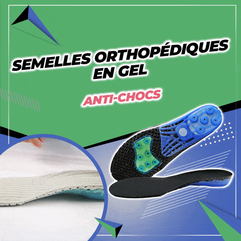 Semelles orthopédiques en GEL - Anti-chocs