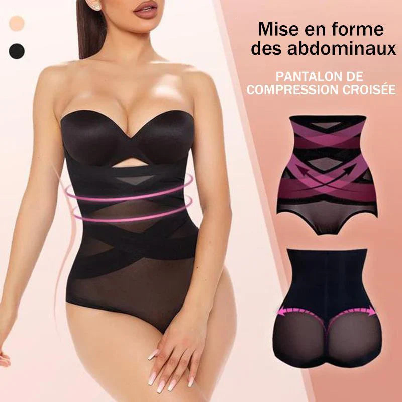 Culotte gainante invisible - Bandes croisées amincissantes