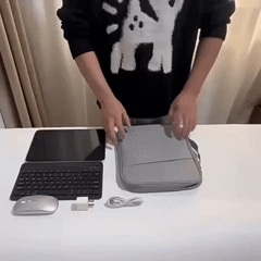 Sacoche pour Ordinateur Portable Rembourée pour 11 à 15,6 Pouces– Avec Compartiments de Rangement Intérieur