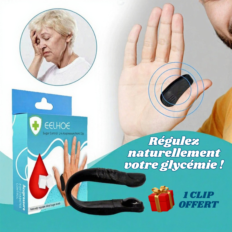 Clip d'Acupression Contrôle de la Glycémie - 1 ACHETÉ = 1 OFFERT