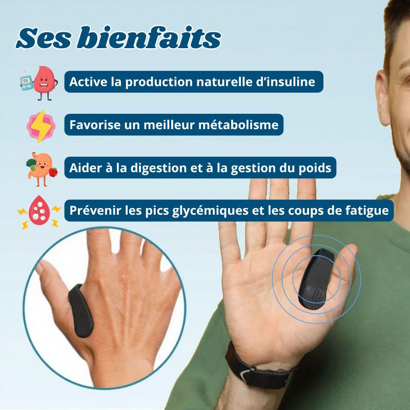 Clip d'Acupression Contrôle de la Glycémie - 1 ACHETÉ = 1 OFFERT