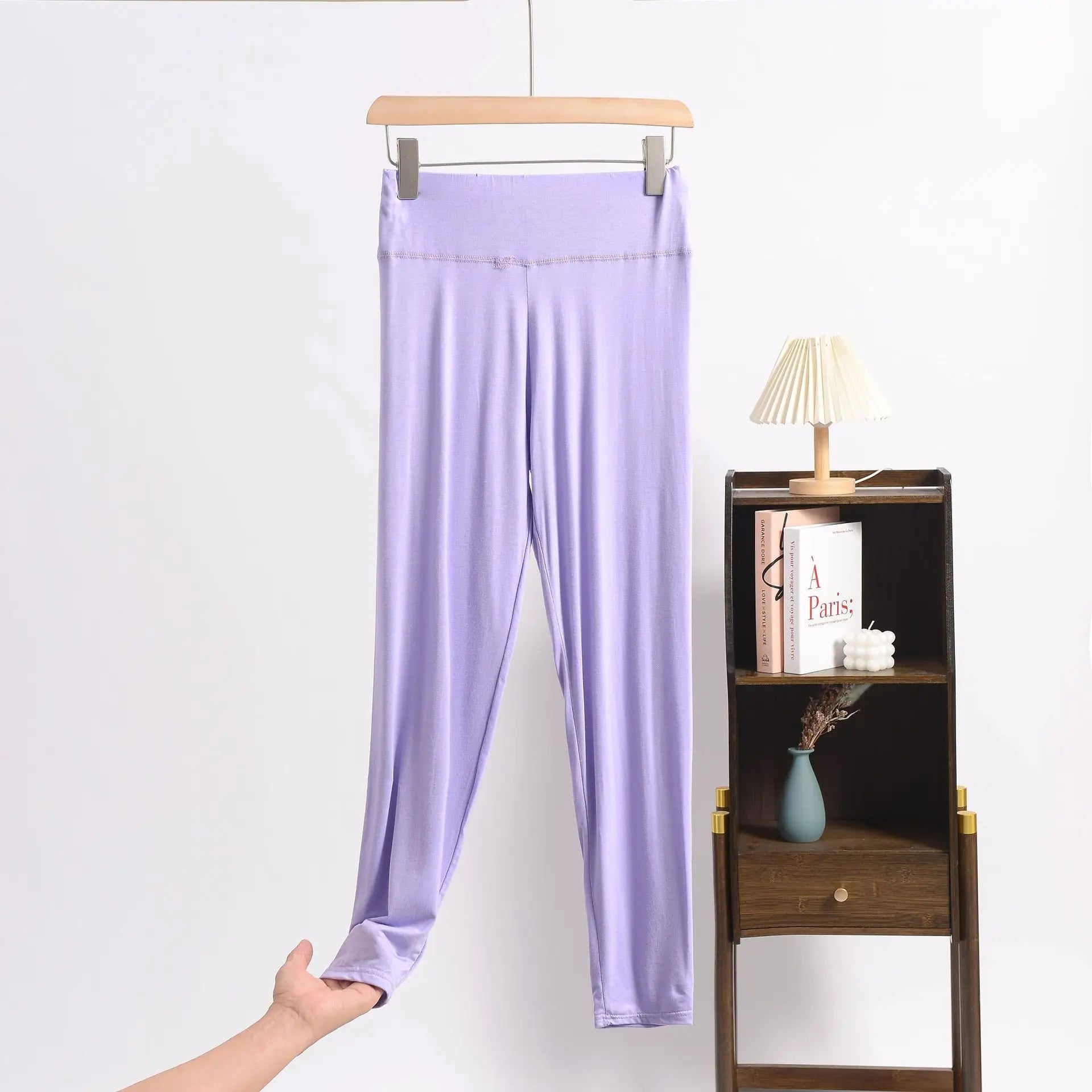 Legging Capri Femme Grande Taille en Modal – Taille Haute Gainante et Contrôle du Ventre