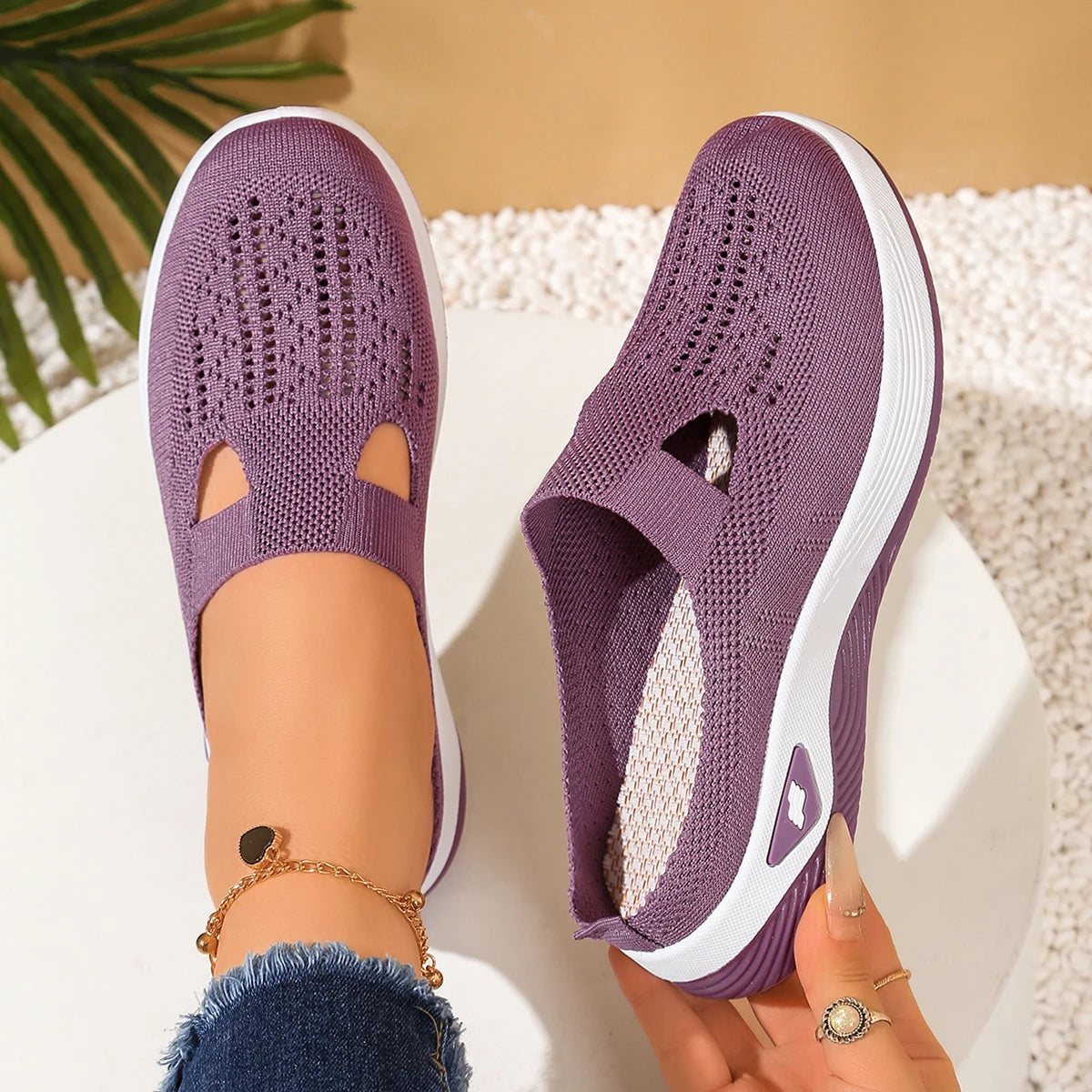 Mules d'été femme confortables et respirantes