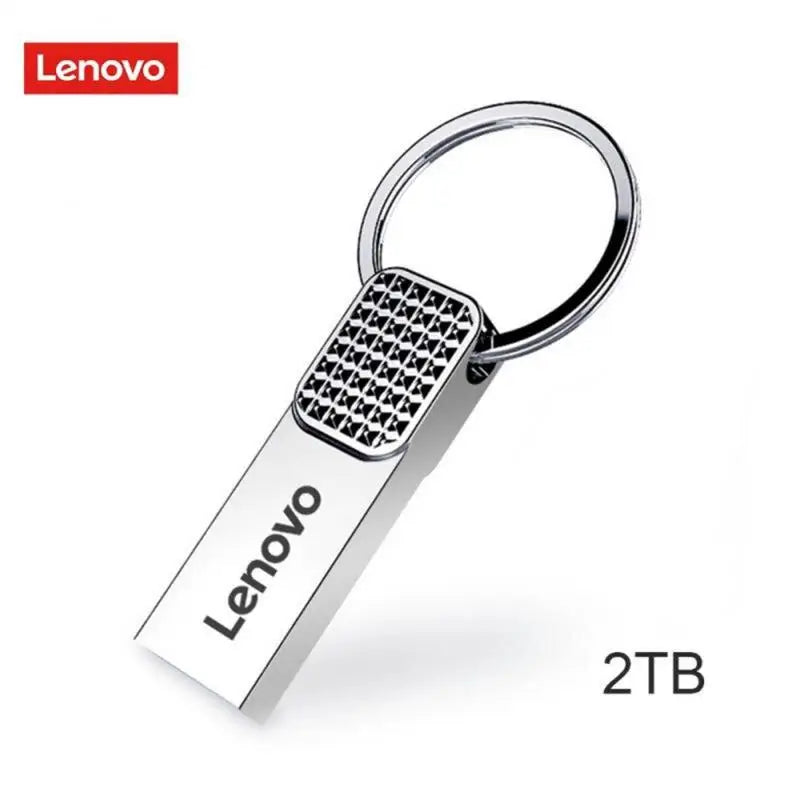 Lenovo - Mini clé USB 2TO en métal Haute Vitesse + Adaptateur Type-C OFFERT