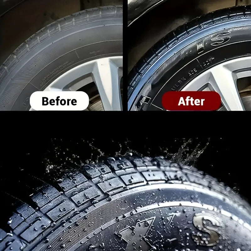 Pâte Rénovatrice Noire Brillante pour Pneus & Plastiques