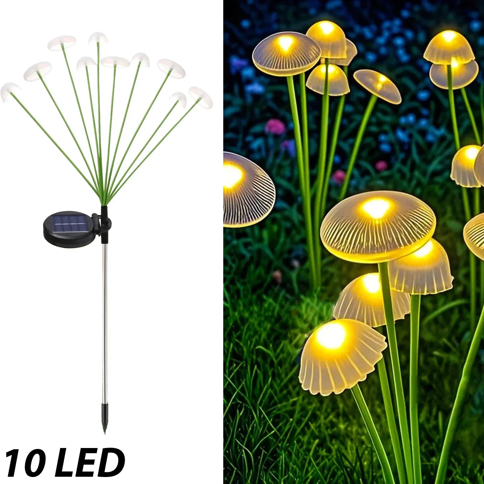 10 LED - Lumière Chaude / 1pc,10 LED - Lumière Chaude / 2pcs,10 LED - Lumière Chaude / 4pcs