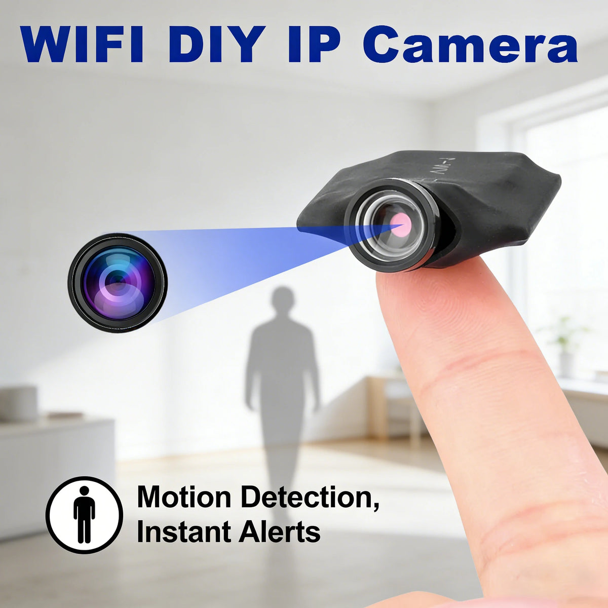 Mini Caméra WiFi HD 1080P – Détection de Mouvement et Enregistrement Vidéo pour Sécurité Domestique