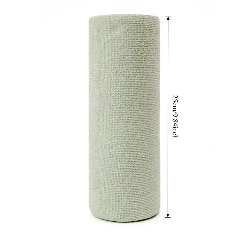 Rouleau de 20 Lingettes Réutilisables en Microfibre – Chiffons de Nettoyage Multiusages