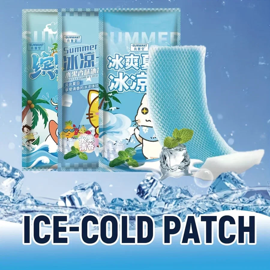 COOLING PATCHS - 50x Patchs rafraîchissants instantané auto-adhésifs