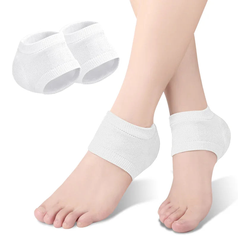 Lot de 2 Coussinets de Talon en Gel de Silicone – Protection, Confort et Soin des Pieds
