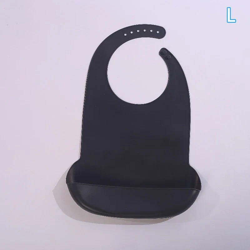 Bavoir Repas Adulte en Silicone – Imperméable & Profond