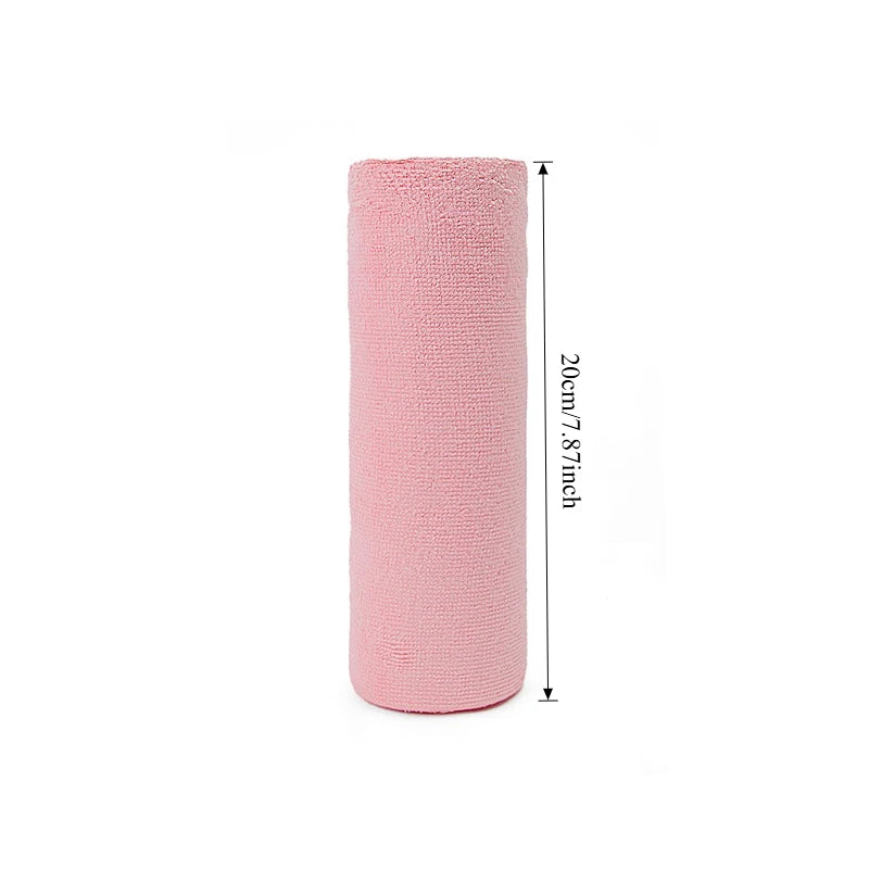 Rouleau de 20 Lingettes Réutilisables en Microfibre – Chiffons de Nettoyage Multiusages