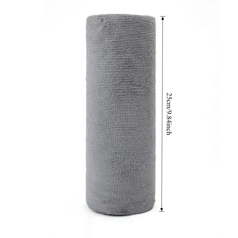 Rouleau de 20 Lingettes Réutilisables en Microfibre – Chiffons de Nettoyage Multiusages