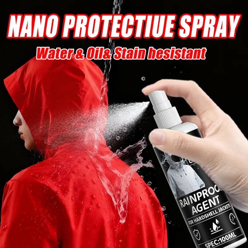 Spray Imperméabilisant Nano 100ML pour Vêtements – Protection Déperlante Anti-Eau, Huile & Taches