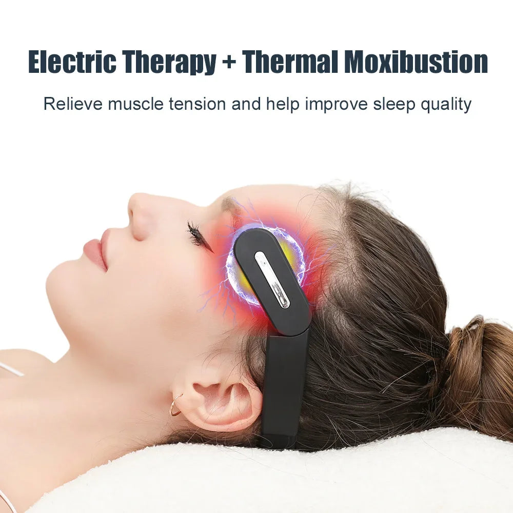 Masseur de Tête Électrique Anti-Migraine Chauffant