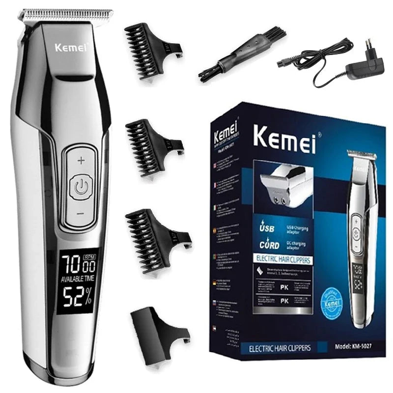 Tondeuse professionnelle sans-fil avec écran LCD + Accessoires