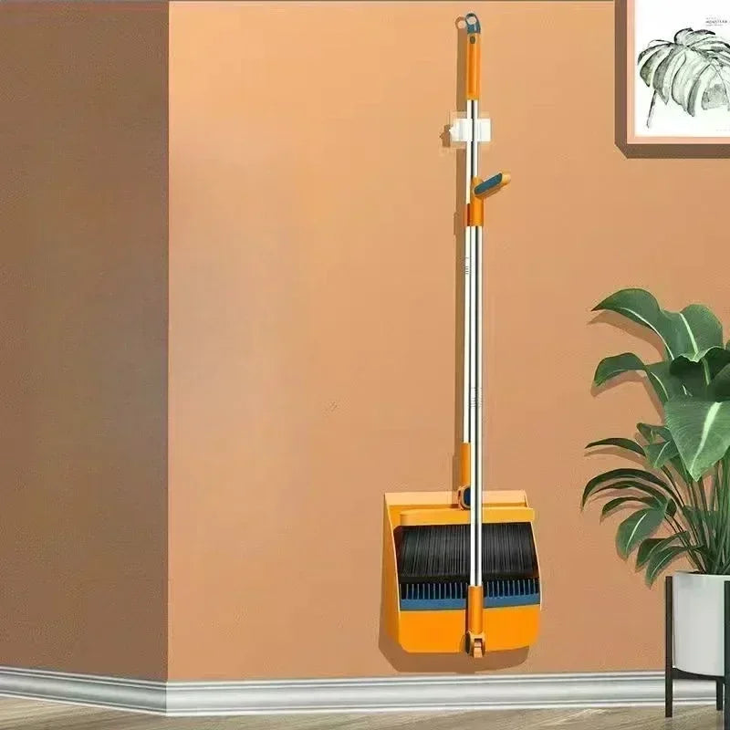 Kit Balai + Pelle à Poussière – Long Manche pour Nettoyage des Sols Sans Se Baisser