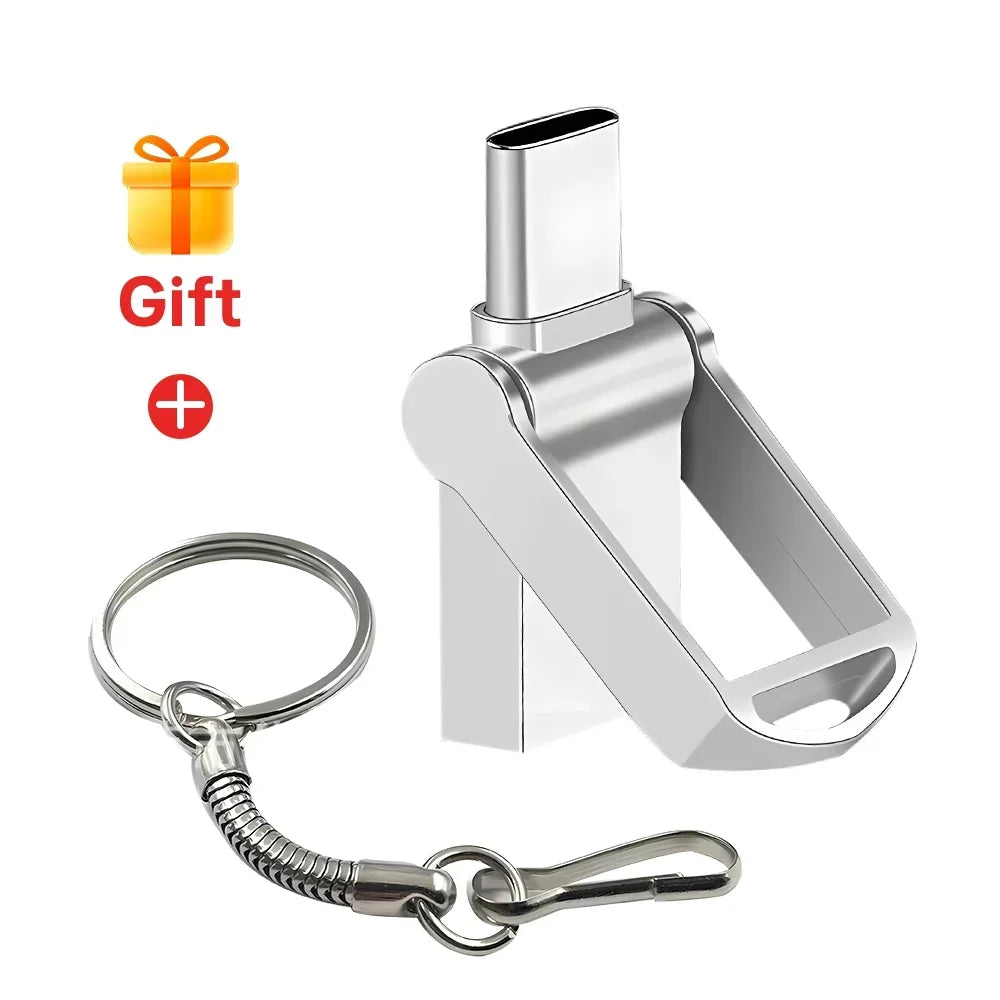Mini Clé USB Porte-Clef Type-C - Jusqu'à 128GO
