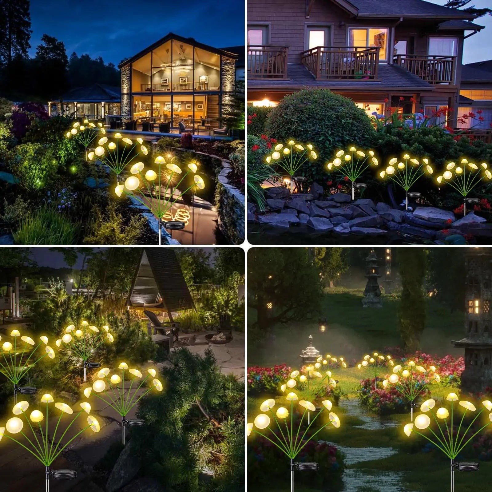 Medusa - Lampes Solaires de Jardin en Forme de Méduse