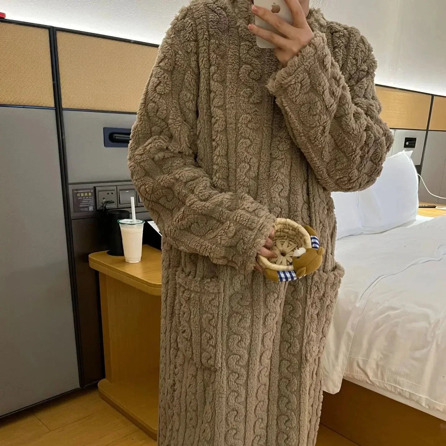 Robe de Nuit en Flanelle ULTRA CHAUDE