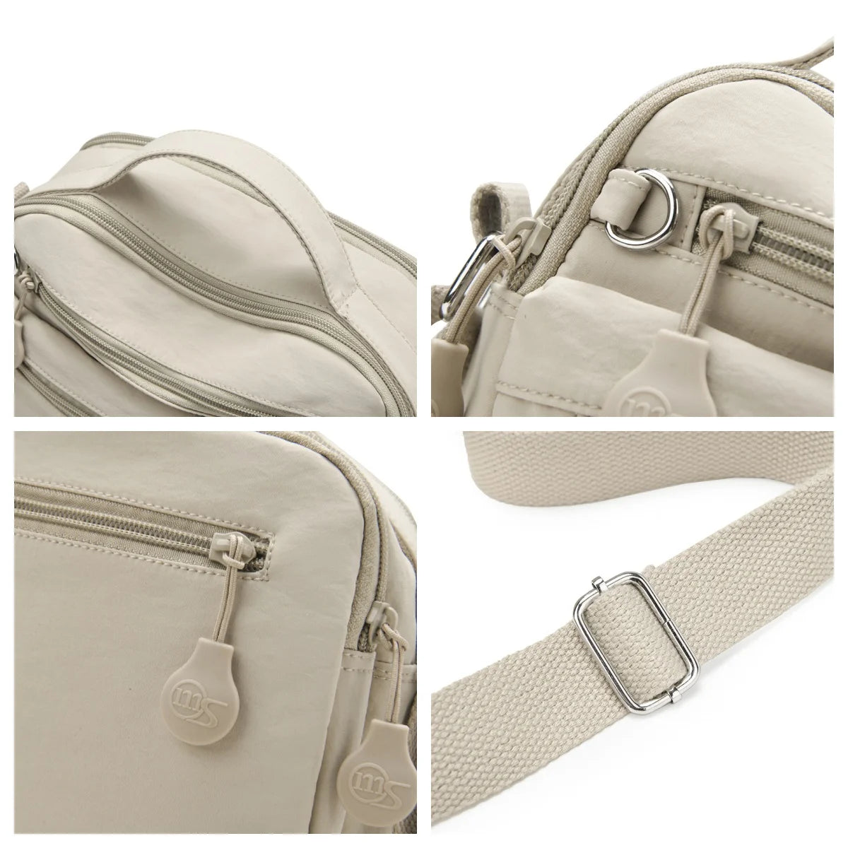 Sac Bandoulière Femme Grande Capacité en Nylon Imperméable