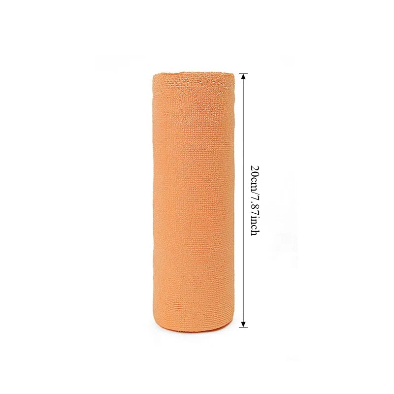 Rouleau de 20 Lingettes Réutilisables en Microfibre – Chiffons de Nettoyage Multiusages