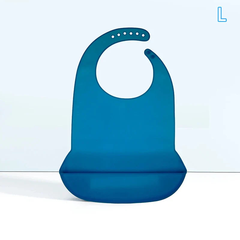Bavoir Repas Adulte en Silicone – Imperméable & Profond